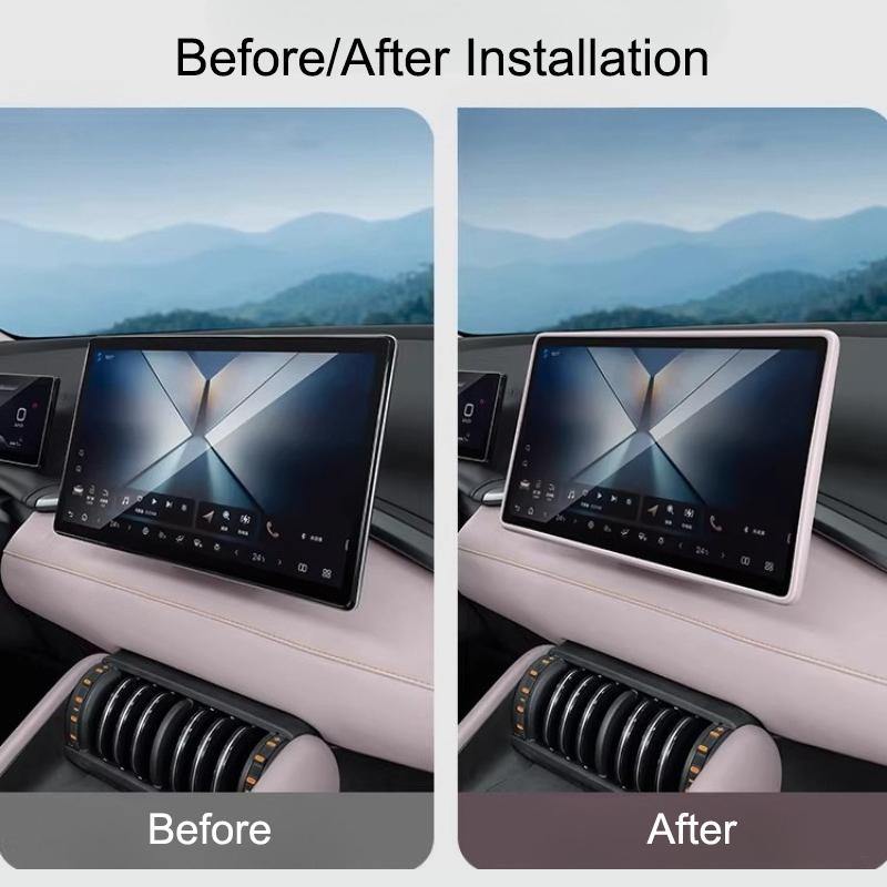 Für BYD Atto 3 Yuan Plus ADAS Smart Driving Edition 22-25 Auto-Navigationsbildschirm-Rahmen Silikonabdeckung Armaturenbrett-Display-Schutz
