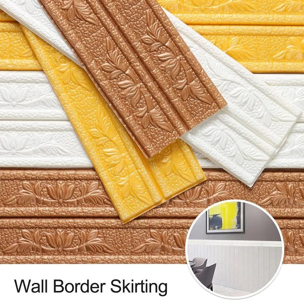 DIY Deckenzierleiste Wasserdichte Wandverkleidungsleiste Heimdekoration Wandaufkleber Wandbordüre Sockelleiste
