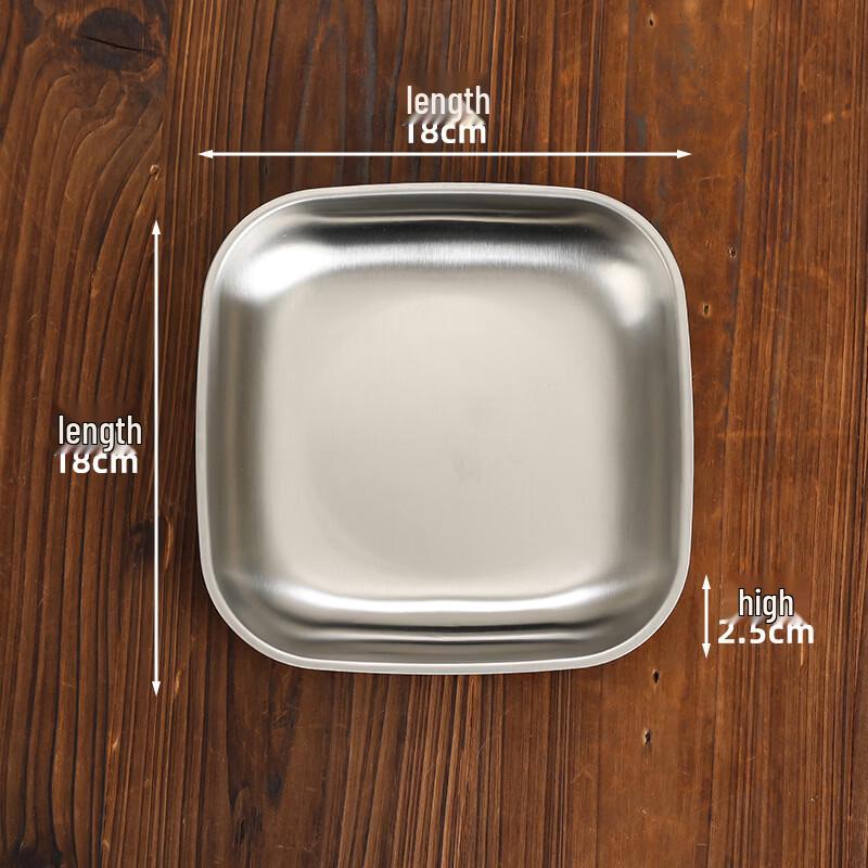 Wutuo 304 Vintage Stainless Steel Serving Plate