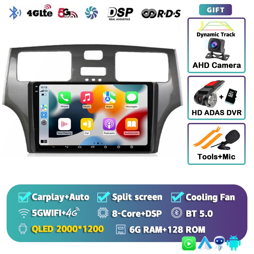 Radio samochodowe Android 14 Carplay Auto dla Lexus ES300 ES330 XV30 ES250 2001 2002 2003 2004 2005 2006 Odtwarzacz multimedialny Stereo 4G DSP