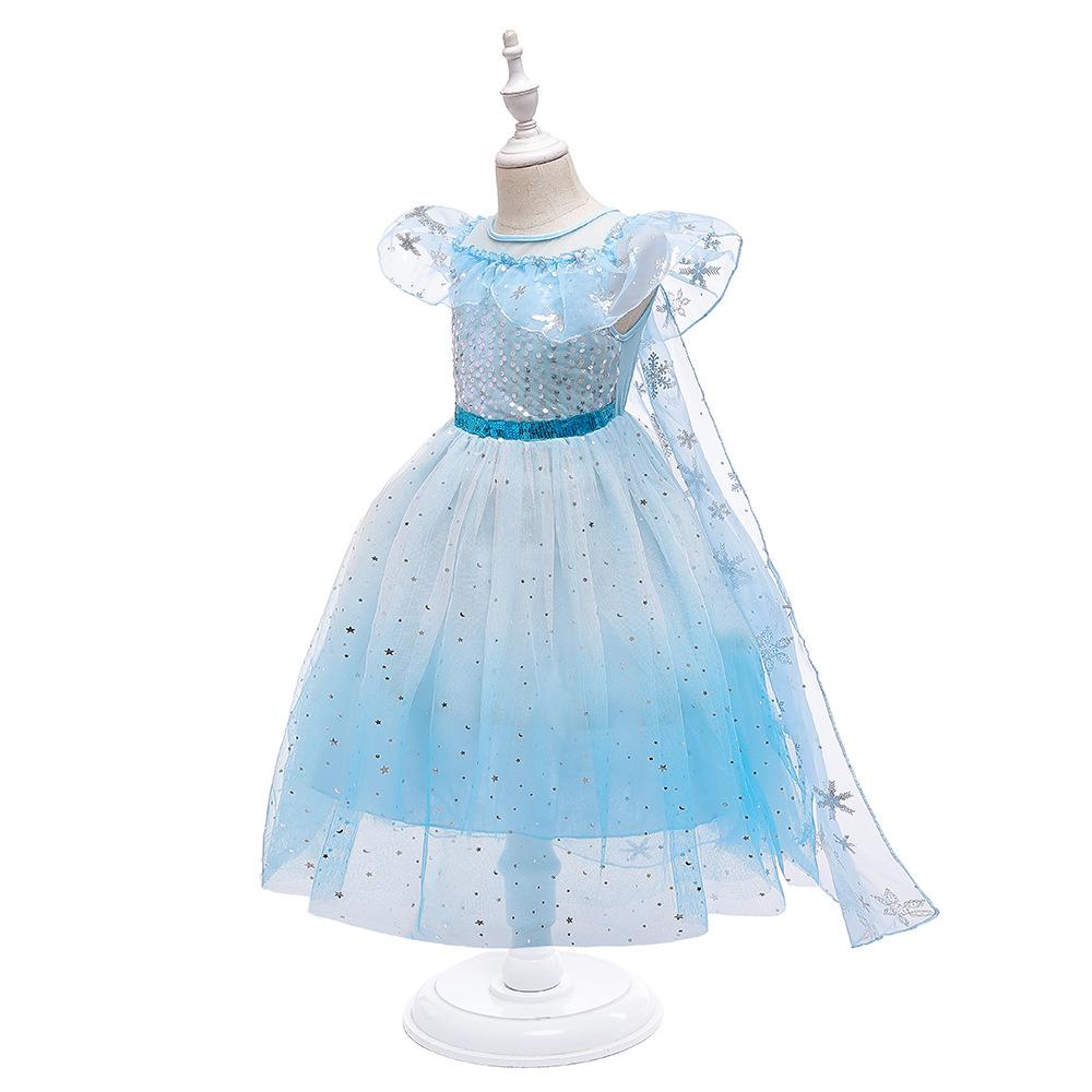 Kinderkleider für Mädchen Kleid Cosplay Prinzessin Schnee Kostüme Kinder Party Weihnachten Mesh Kleider Geschenk Mädchen Kleidung