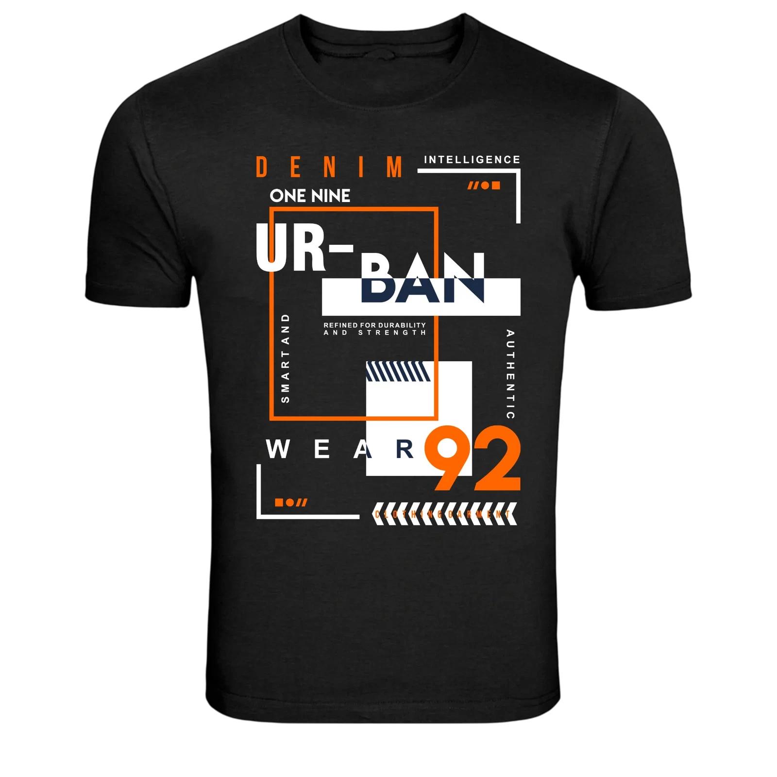 Urban Wear 92 Denim Intelligence Streetwear Typography Graphic T-Shirt XL