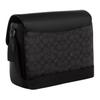 Coach Racer 28 Brand Logo Adjustable Shoulder Strap Coated Canvas Smooth Calfskin Messenger Bag Men Bags Charcoal CT716-QBMI5
