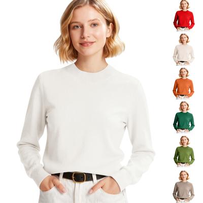 Damesmode Lange Mouwen Slankmakend Alles- Trui Pullover Gebreide Top