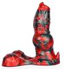 Ekurix Dildo 17 X 7.5cm Black and Red - MONSTERED - Unusual Dildos