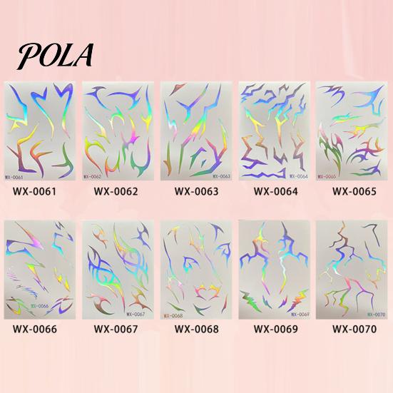 5 Sheets Holographic Lightning Tattoos, Waterproof Flash Temporary Stickers, Full Color Body Art for Festival Party Sale Goods