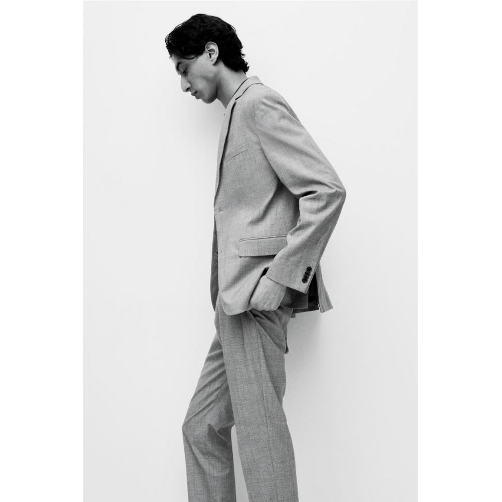 H M Jacket sliM Fit Dark Beige