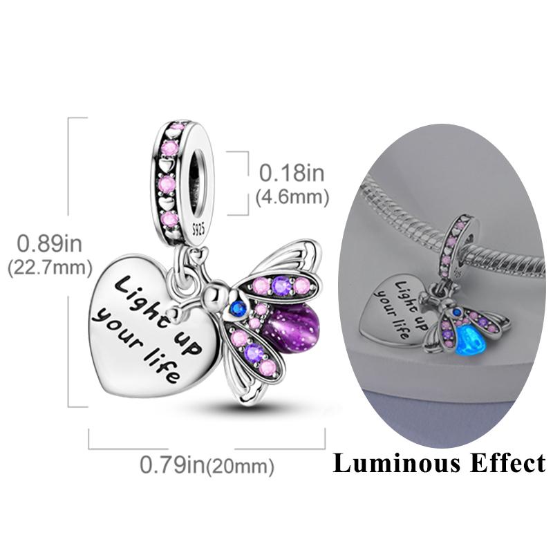 Original 925 Silber Charms Perlen zur Schmuckherstellung Anhänger Armbänder Geschenke