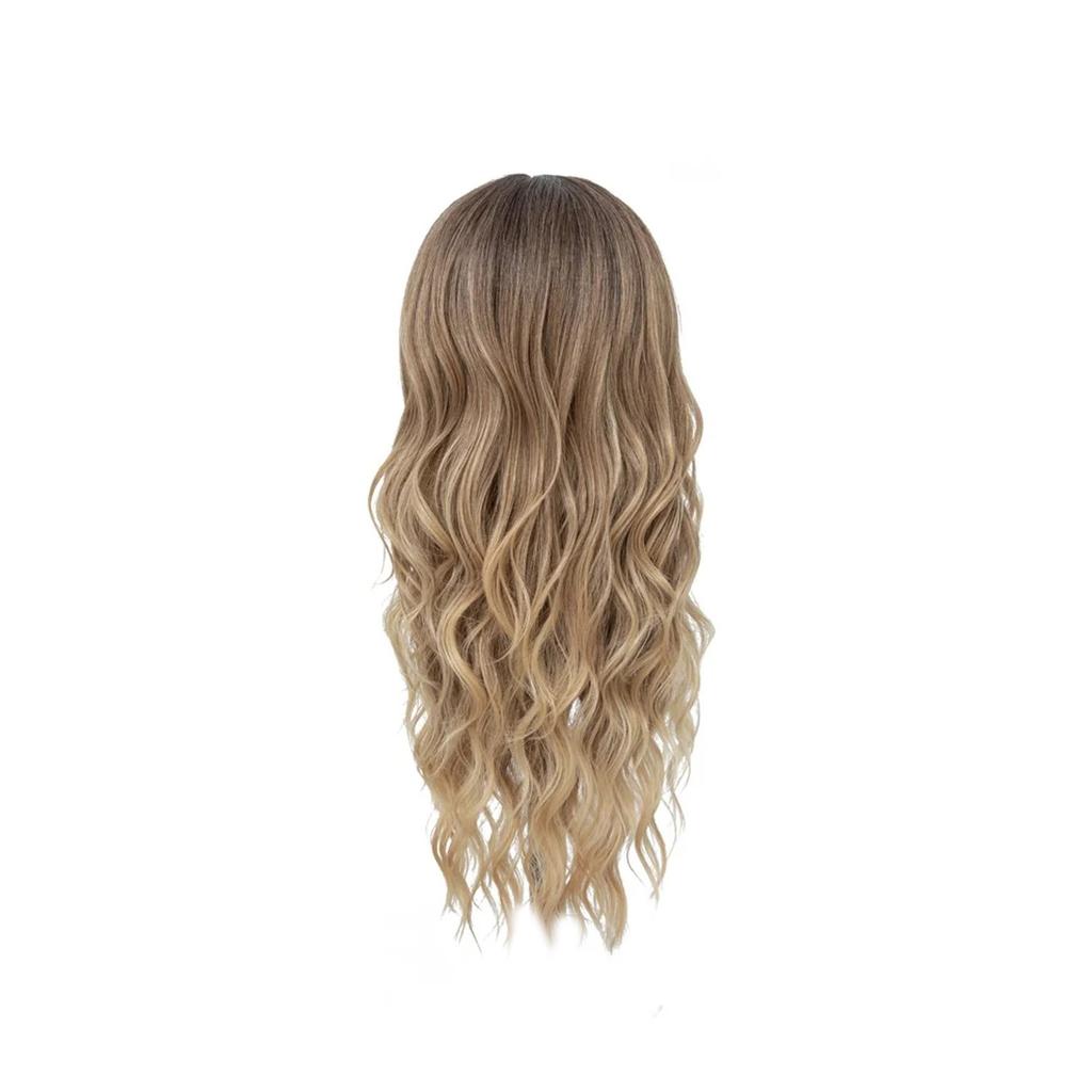 Long Wavy Wig 26 Inch Gradient Blonde Wig Women Natural Cute Wigs Suitable For Daily Party