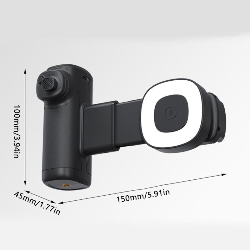 Wireless Shoot Photo Stick Stand Picture Helper With Rotatable Phone Holder And Rechargeable LED Light For Simple Use
