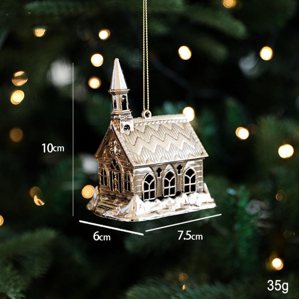 Elk Christmas Gold Plating Hanging Pendant Plastic Christmas Tree Ornaments  Christmas Party