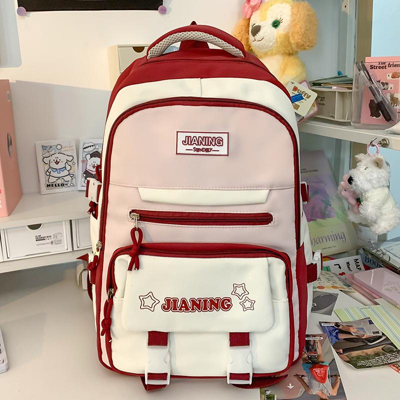 School bag Children's elementary school students Girls Junior high school students High school two-piece set Backpack