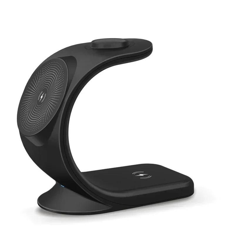 Magnetic Wireless Charger 3 in 1 Fast Charging Station For Magsafe iPhone 17 16 15 14 Pro Max iWatch 10 9 8 7 6 SE AirPods Pro