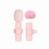 1/2Pcs Pink Mini Microphone Wireless Mobile Phone Microphone Clip-on Mic Lapel Microphone Interview