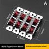 Silent Sliding Window Pulley 4 Pcs Nylon Steel Slot Wheel Heavy Duty Universal Door Window Sliding Replacement Fittings for Home
