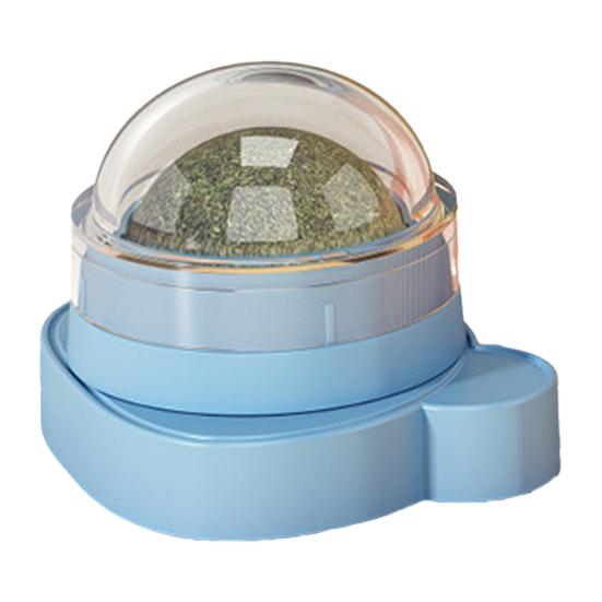 

Catnip Ball Toy Cats 360-Degree Rotating Catnip Ball Safe Kitten Chew Toy for Cats Lick Dental Health Encourages Active Play C