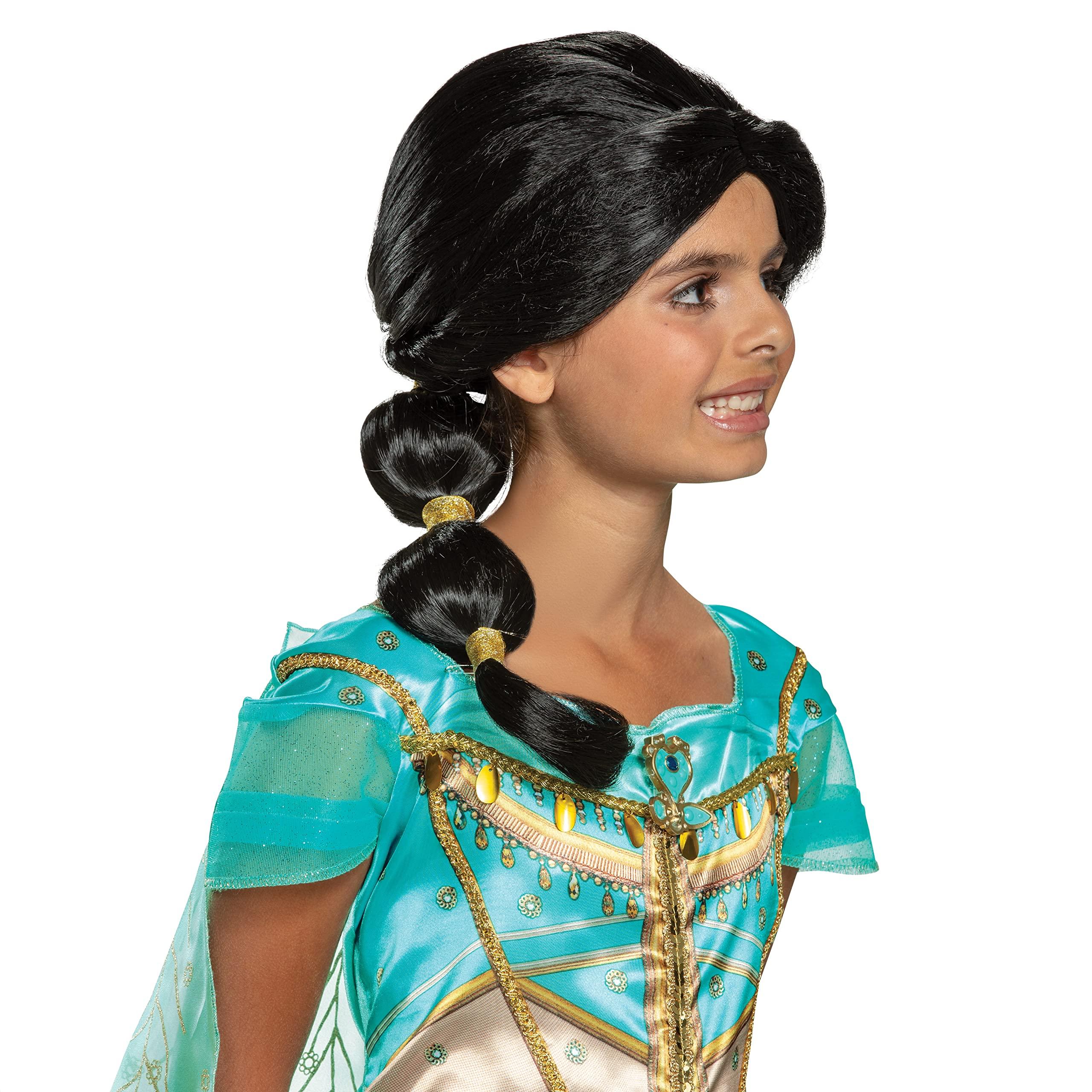 

Halloween Costume Aladdin Jasmine Officially Licensed Disney Disguise 21604 Kids Wig