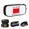 Moroccan Passport Kingdom Of Morocco Pencil Cases for Students School Pen Box Pencil Bag Large Capacity Pencil Pouch