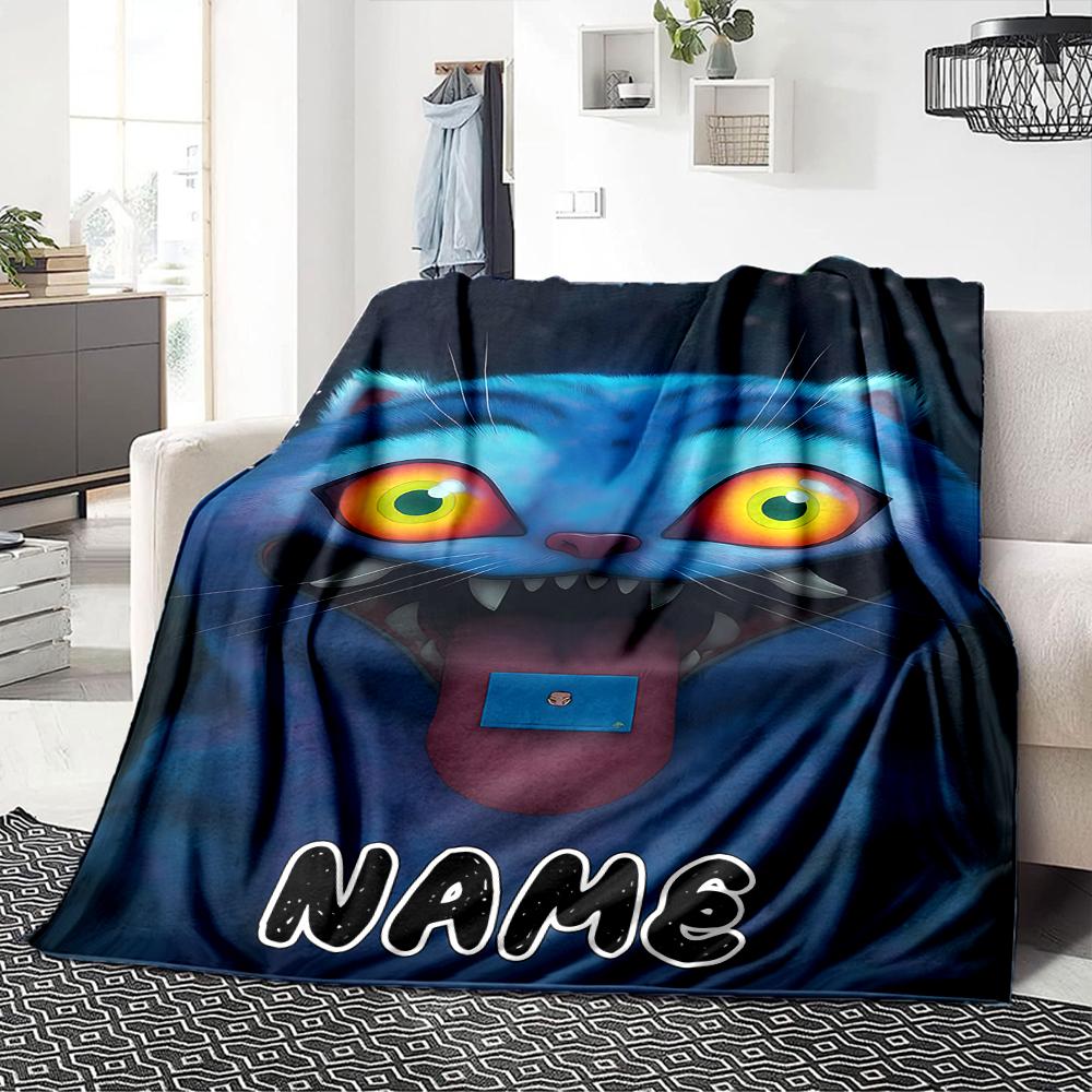 Custom Name Name Fantasy Trio Party Blanket For Couch Bed Plush Cozy Fuzzy Blanket Super Soft Warm Blankets For Fall And Winter 0916207