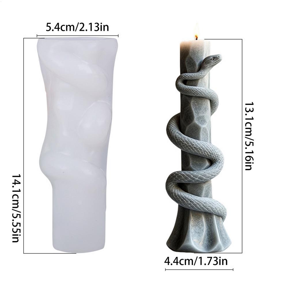 

Смола Ароматическая Свеча Змея Рельеф Силиконовая Форма Ручной Работы Гипс Смола Украшения Формы Животное Мыло Принадлежности для Изготовления Свечей