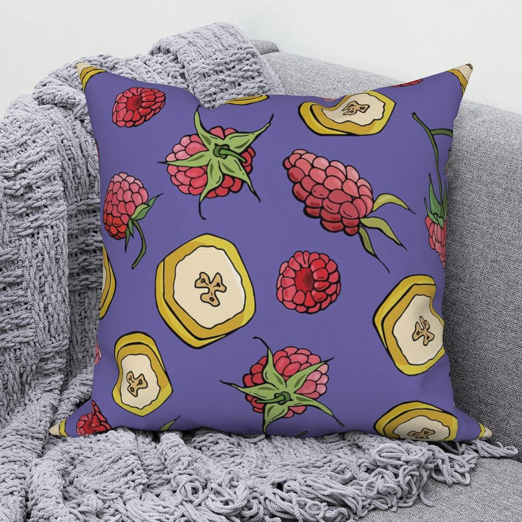 Bedroom Throw Pillow Sofa Decorative Pillowcase Home Decor Cute Tropical Fruit