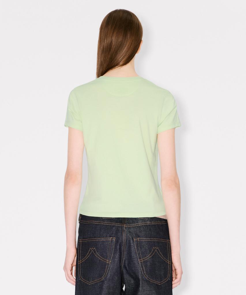 Kenzo Women'S Guts Bokeh Flower Crest Green Classic Short Sleeve T-Shirt_K265Awt601Grx