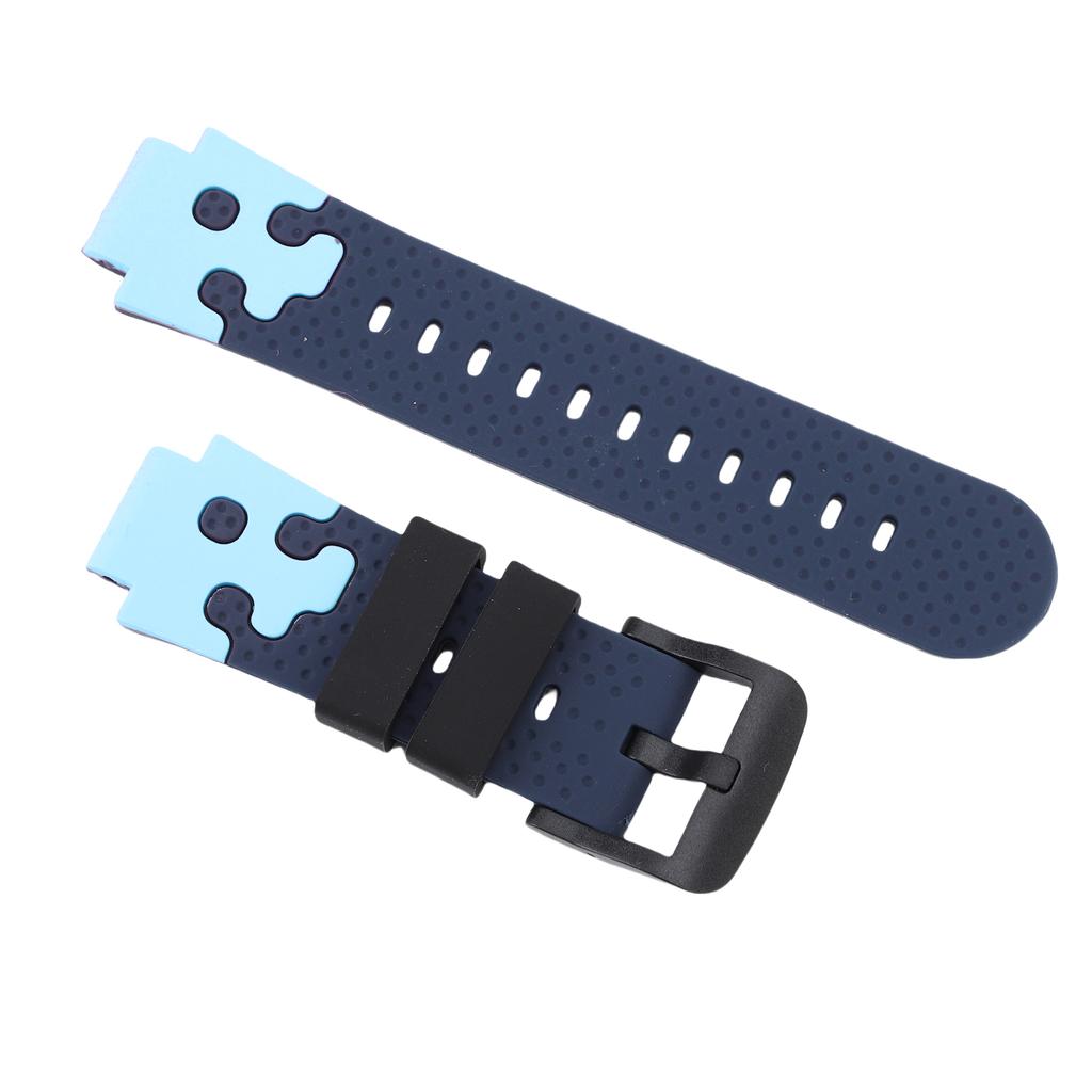 15mm Silicone Watch Band for Kids Water Proof Sport Watch Band Replacement with Stainless Steel Buckle