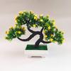 Künstliche Blumen-Baum-Pflanze im Topf, Bonsai-Garten-Party-Desktop-Möbel-Dekor