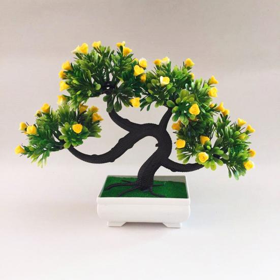 Artificial Flower Tree Plant Potted Bonsai Garden Party Desktop Furniture Decor