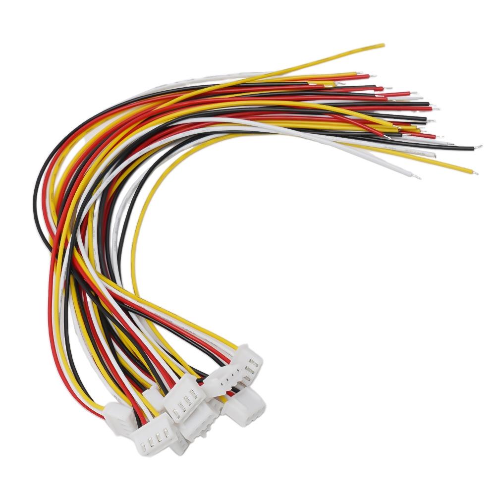 2-4 Pin Connector Plugs With Wire 10 Sets Of 24AWG