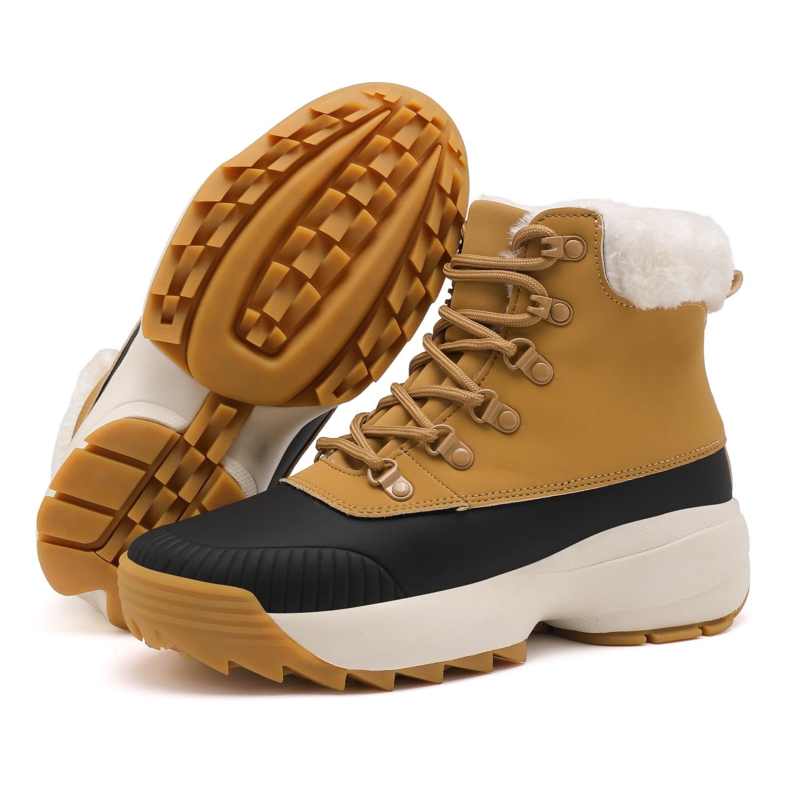 

Водонепроницаемые зимние ботинки Ulogu на платформе, короткие, удобные для ходьбы, идеально подходят для улицы, женские, нескользящие, 5 см, водоотталкивающие,