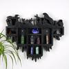 Crystal Shelf Display for Wall Gothic Wall-Mounted Gem Stone Storage Holder Multifunctional Wooden Floating Organizer Shelves