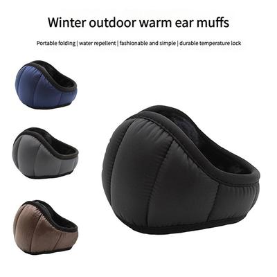 Foldable Windproof Waterproof Fleece Ear Muffs for Winter Warm Cold Weather Unisex Ear Protection Fashionable Design