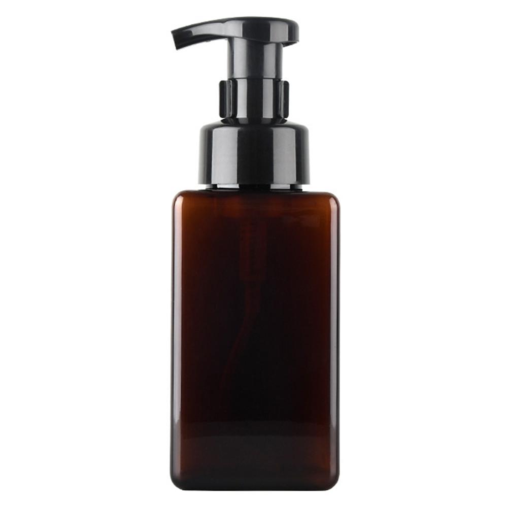 Square Transparent Foam Bottle Liquid Soap Whipping Mousse Point Bottled Shampoo Bath Gel Foam Storage Bottle