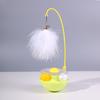 4-in-1 Interactive Cat Feather Toy for Indoor Cats Tumbler Cat Toy with Ball Track Catnip Ball Teasing Feather Kitten Exercise Toy for All Breeds
