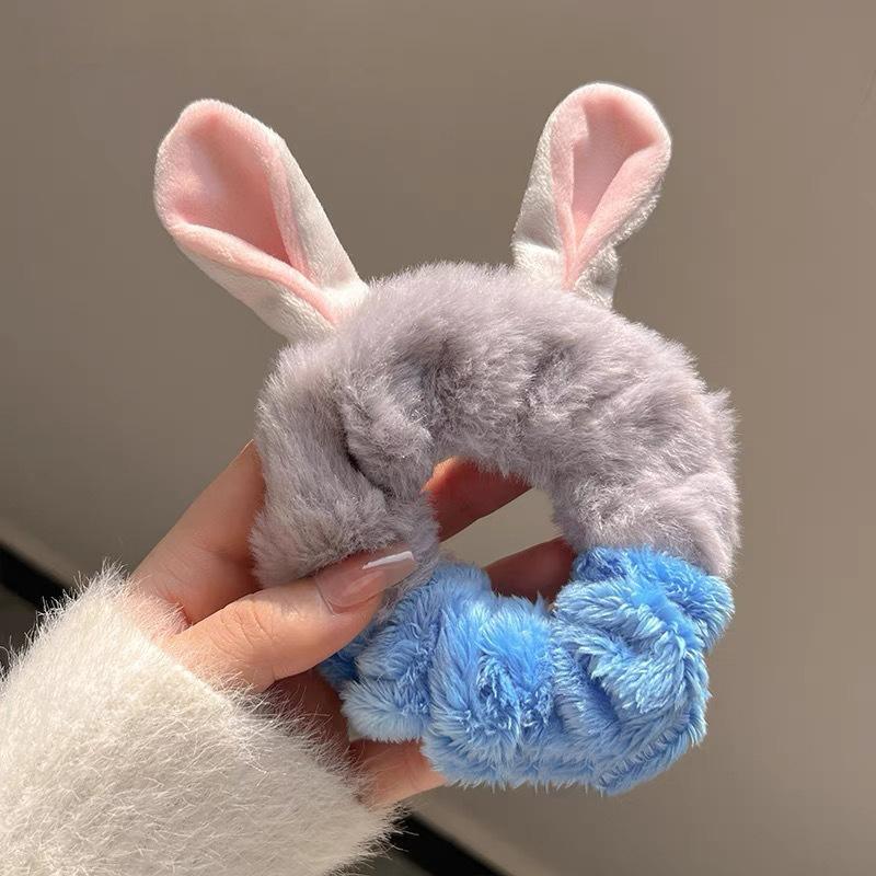 

Аніме Зверополіс Еластичні гумки для волосся для жінок Мультяшний лис кролик Плюшева шпилька Мила пов язка на голову Аксесуари для волосся Подарунок A5