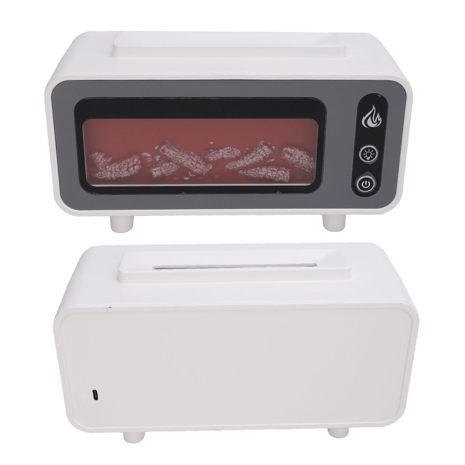 Камин   Диффузор Винтажное Пламя Эфирное Масло USB Увлажнитель 200 мл для  Дома