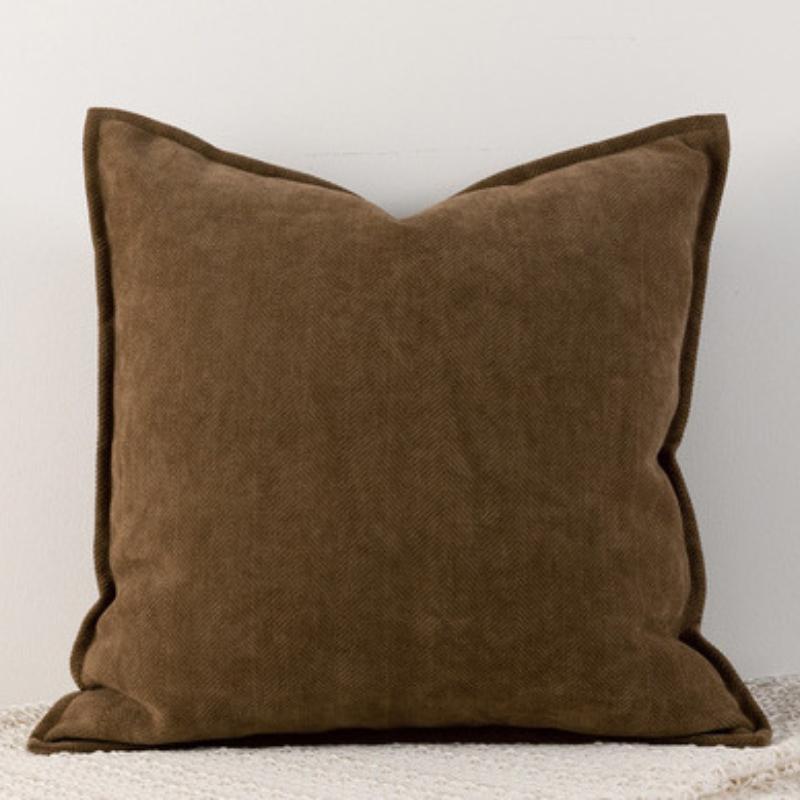 INS Nordic Cushion Cover Thickened Solid Chenille Throw Pillow Covers 45x45/50x50/60x60/65X65cm for Sofa Bed Living Room