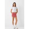 Folded Waist Mini Skirt