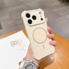 Apple 17 Pro Max Magnetic Anti-drop Phone Case with Frosted iPhone 16 Lens Film and iPhone 15 Protection