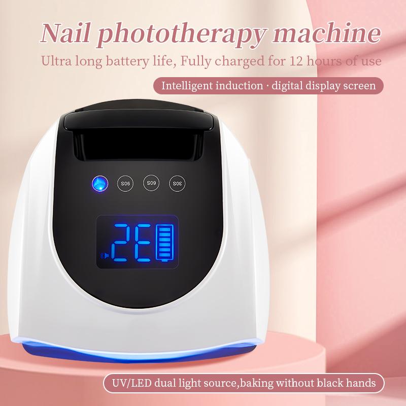 Nail Supplies 96w Cordless Pro Cure Led Uv Nail Art Lamp Professional Curing Gel Polish Lamp Nail Dryer