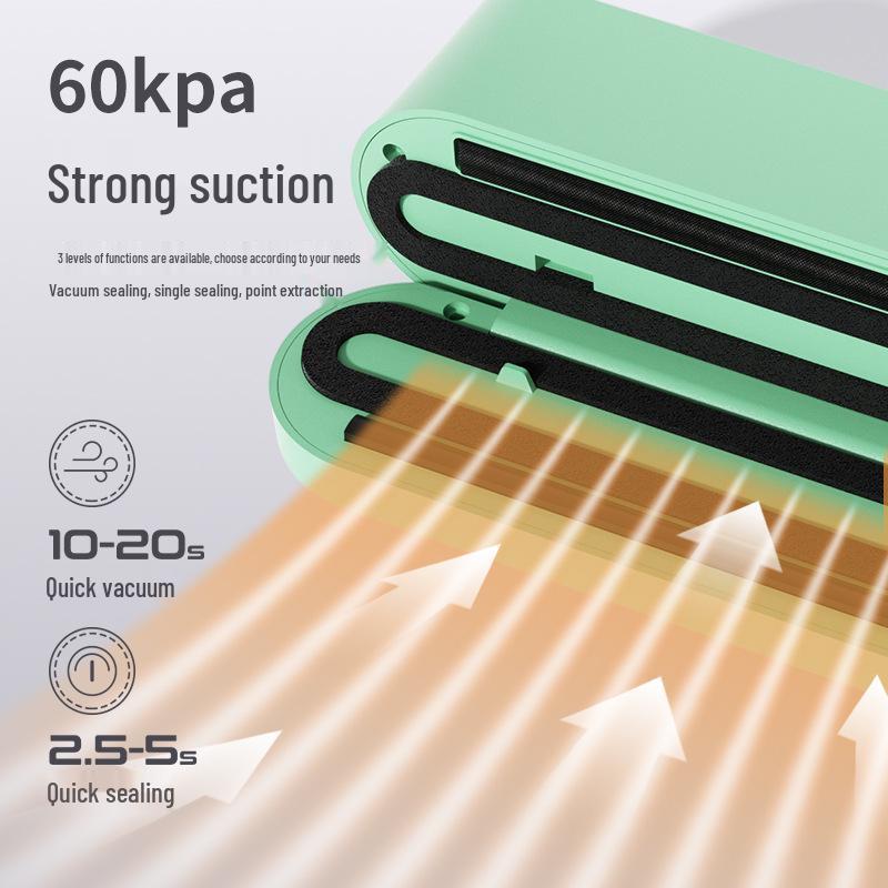 Portable Wireless Automatic Vacuum Sealer for Food Preservation