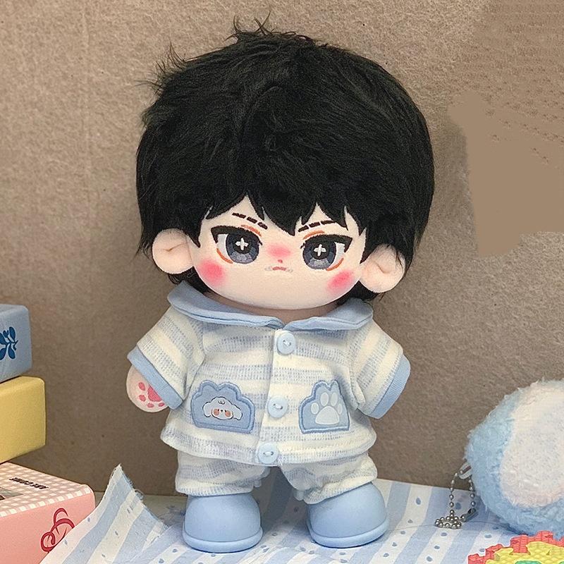 20cm Cute Cartoon Idol Cotton Doll Stuffed Plush Toy Dolls Can Change Clothes Fans Collection Gift for Girls Boys Kids