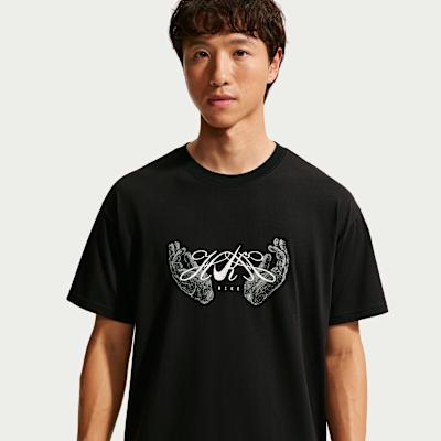 Nike T Shirts Men s Black Crew Neck Moderate XS