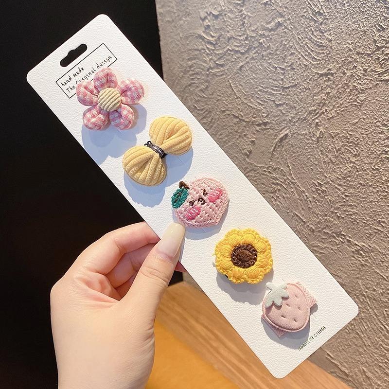Baby Hair Clips Hair Volume Less Baby Sweat Hair Clips Do Not Hurt Hair Newborn Baby Short Hair bb Clip Princess Cute Headwear