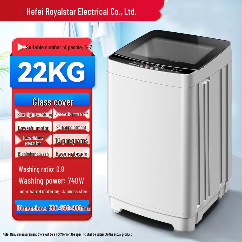 Compact Washer-Dryer Combo: Fully Automatic, Large Capacity, Ideal for Rentals and Small Dorms
