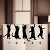 5Pcs Set Metal Material Metal Cat Bookmark Creative Style Cute Design Black Cat Book Bookmarks Stationery Item Book Page Divider