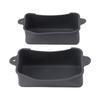2Pcs Silicone Grease Cup Liners Reusable Drip Pan Liners Silicone Rear Grease Catcher for Griddle