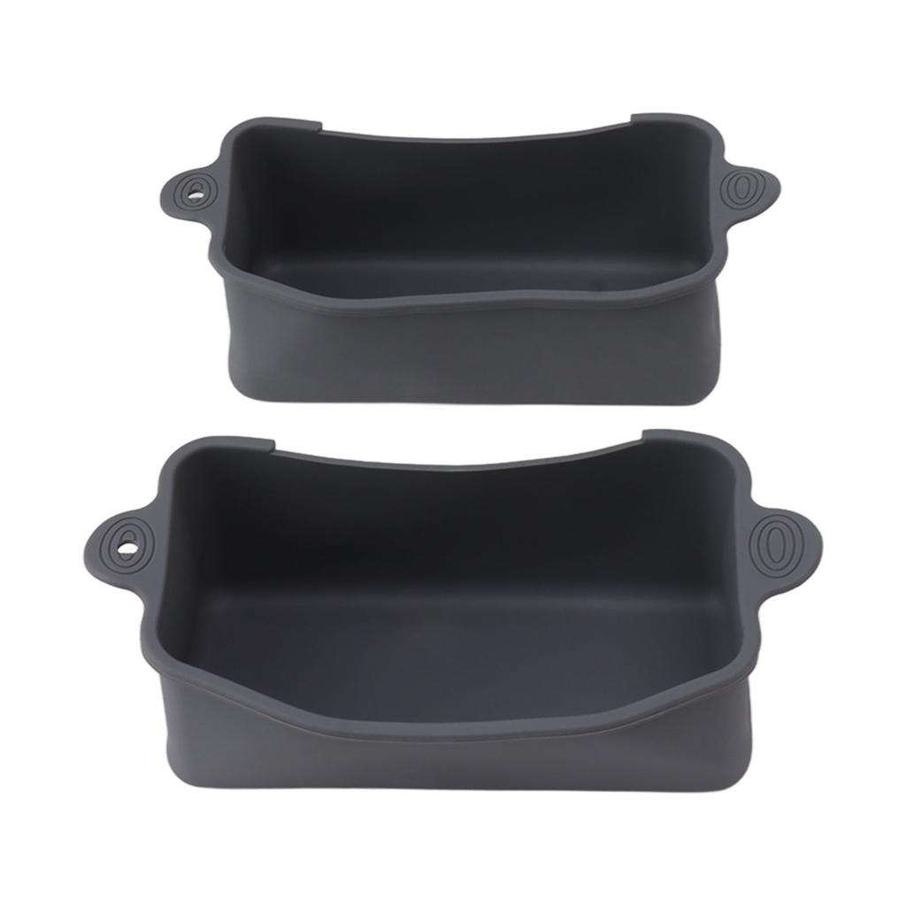 2Pcs Silicone Grease Cup Liners Reusable Drip Pan Liners Silicone Rear Grease Catcher for Griddle