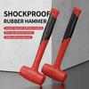 Rubber Hammer for Tiling Floors Tiles Non Elastic Hammers Wooden Handles Rubber Furniture Installation Hammers
